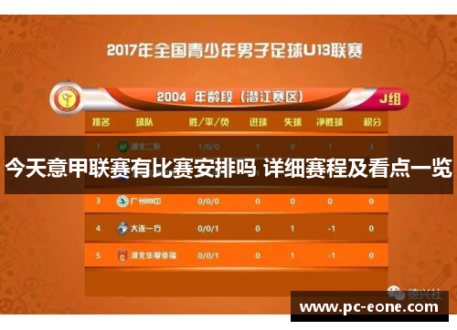 今天意甲联赛有比赛安排吗 详细赛程及看点一览
