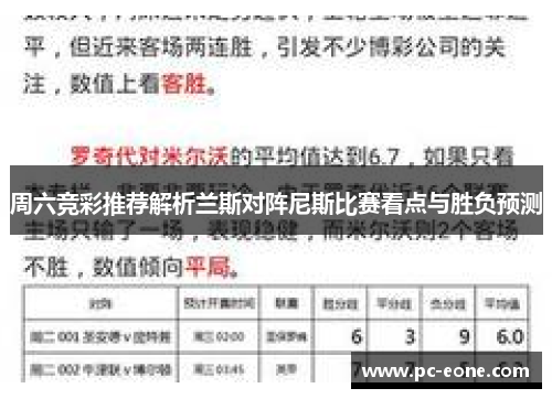 周六竞彩推荐解析兰斯对阵尼斯比赛看点与胜负预测
