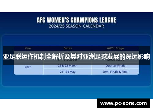 亚足联运作机制全解析及其对亚洲足球发展的深远影响
